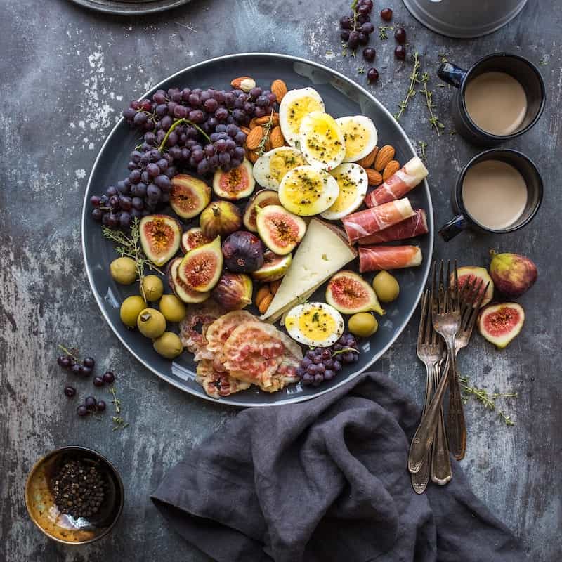 Photo of beatufully arranged food