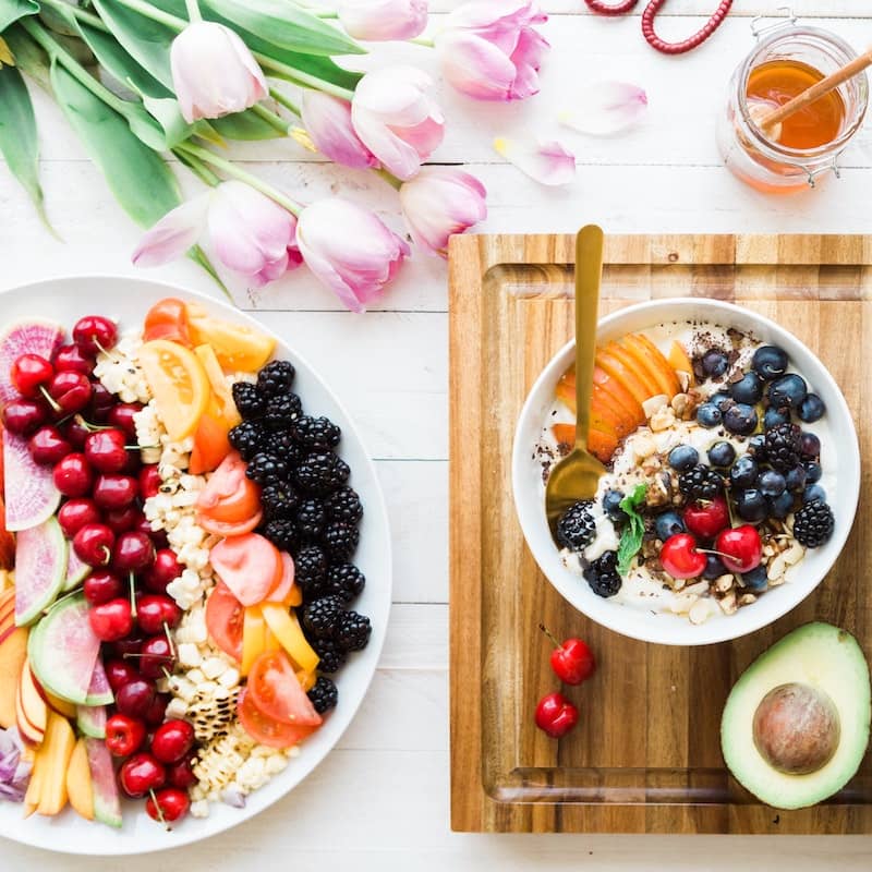 Photo of beatufully arranged food